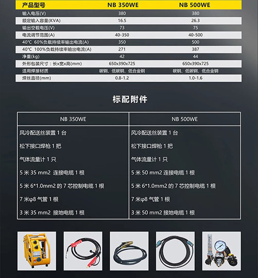 3499拉斯维加斯NB 350WE/500WE产品参数标配附件