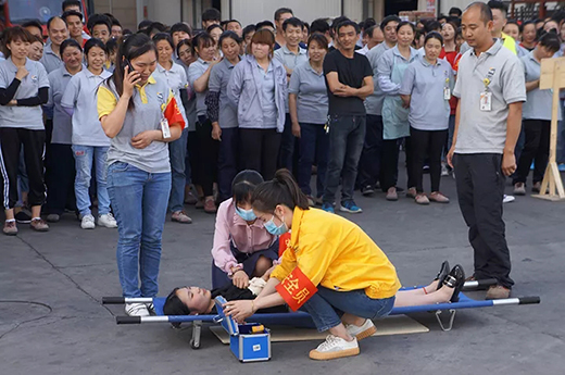 上3499拉斯维加斯2019年上半年消防演习现场